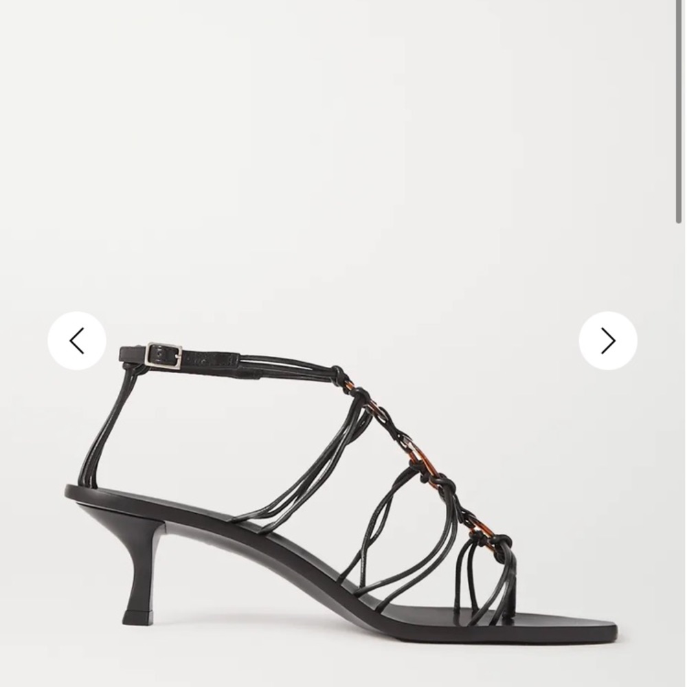 cult gaia Black Strappy Knot Sandals
